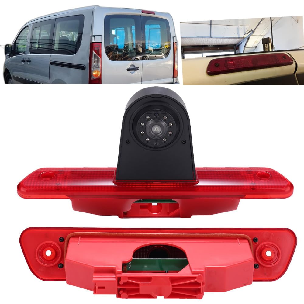 Kit de caméra de recul HD avec écran LCD de 4,3" de rechange pour Fiat Scudo Bus Box 270 272/Citroën Jumpy Dispatch Box VF7/Peugeot Expert Tepee Kasten VF3A VF3U VF3X Furgon/Toyota ProAce Diesel