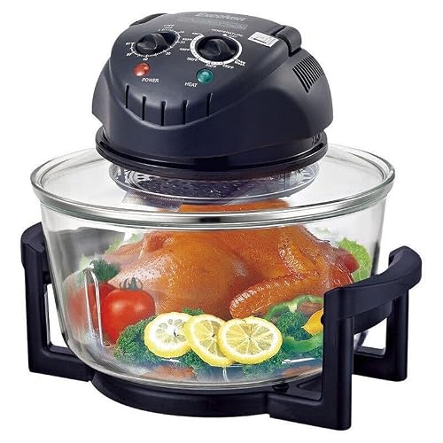 Image of Halogen Oven Air Fryer, 12L Capacity, 1300W Healthy Oil-Less Cooker, Multi-Function Countertop Oven with Adjustable Temperature and Timer, Retains Nutrients
