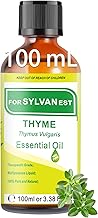 Thyme Essential Oil 100ML, 100% Natural Thyme Oil, Suitable for Skin, Body, Hair, Diffusers, Candles, Soaps, Crafts and DIY