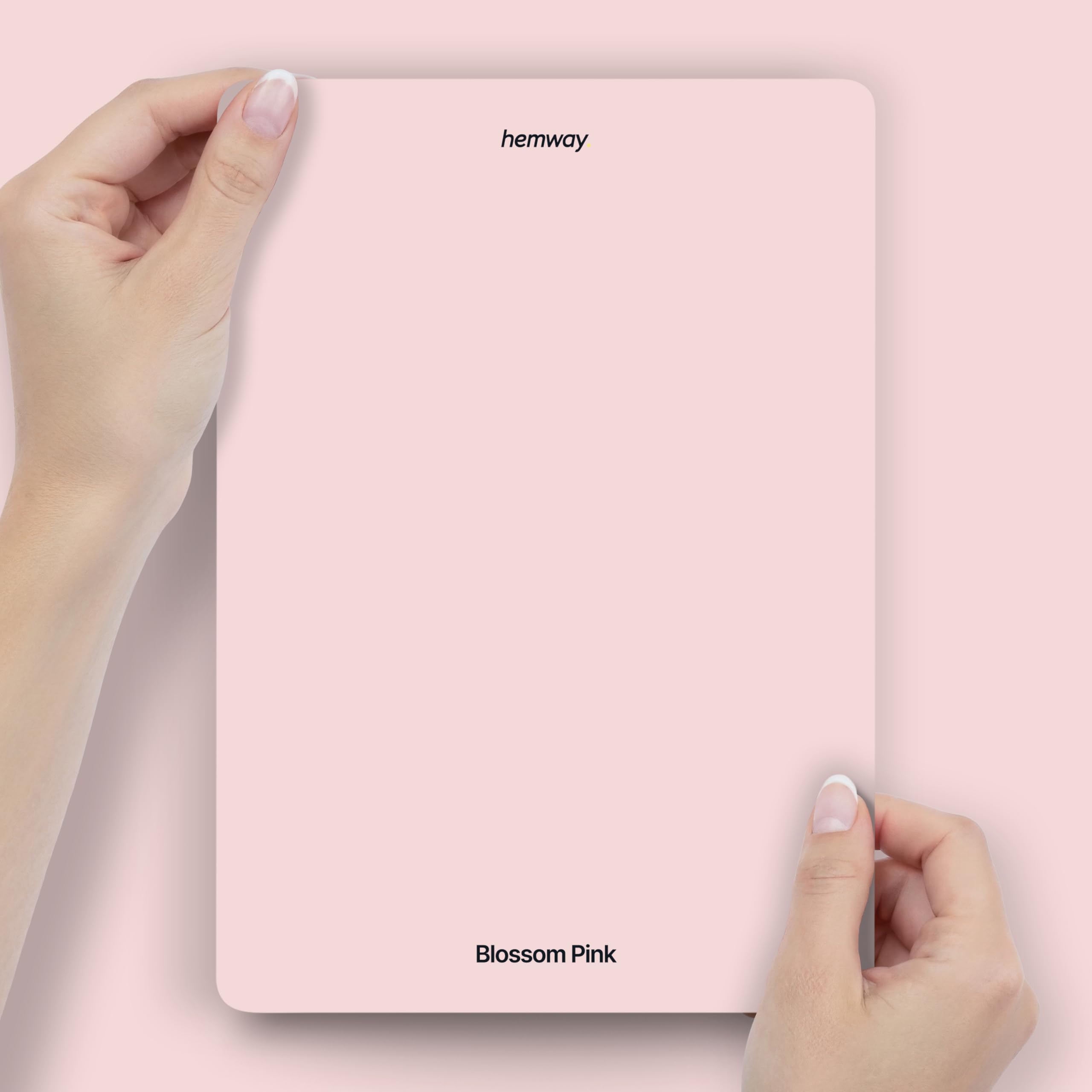 Hemway Blossom Pink Peel & Stick Sample Chalk Paint | A5 Accurate Colour Swatch, Mess-Free Alternative to Paint Tester Pots, Easy To Use, Eco-friendly, for Interior Furniture & Walls