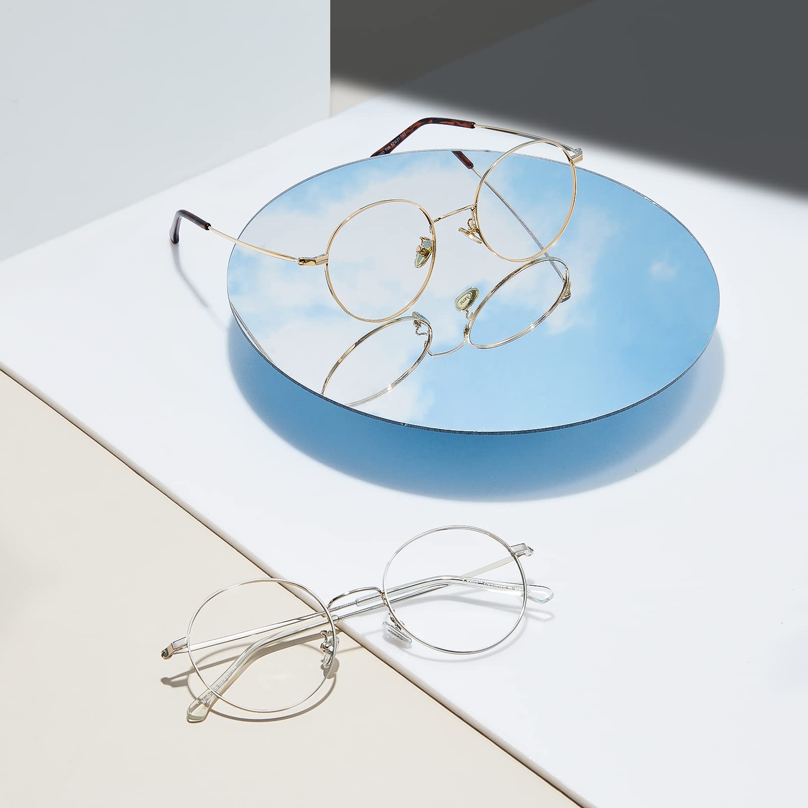 Cyxus Occhiali Luce Blu Uomo Donna Leggero Occhiali Da Computer Retrò Occhiali Anti Mal di Testa Affaticamento Degli Occhi 403B019