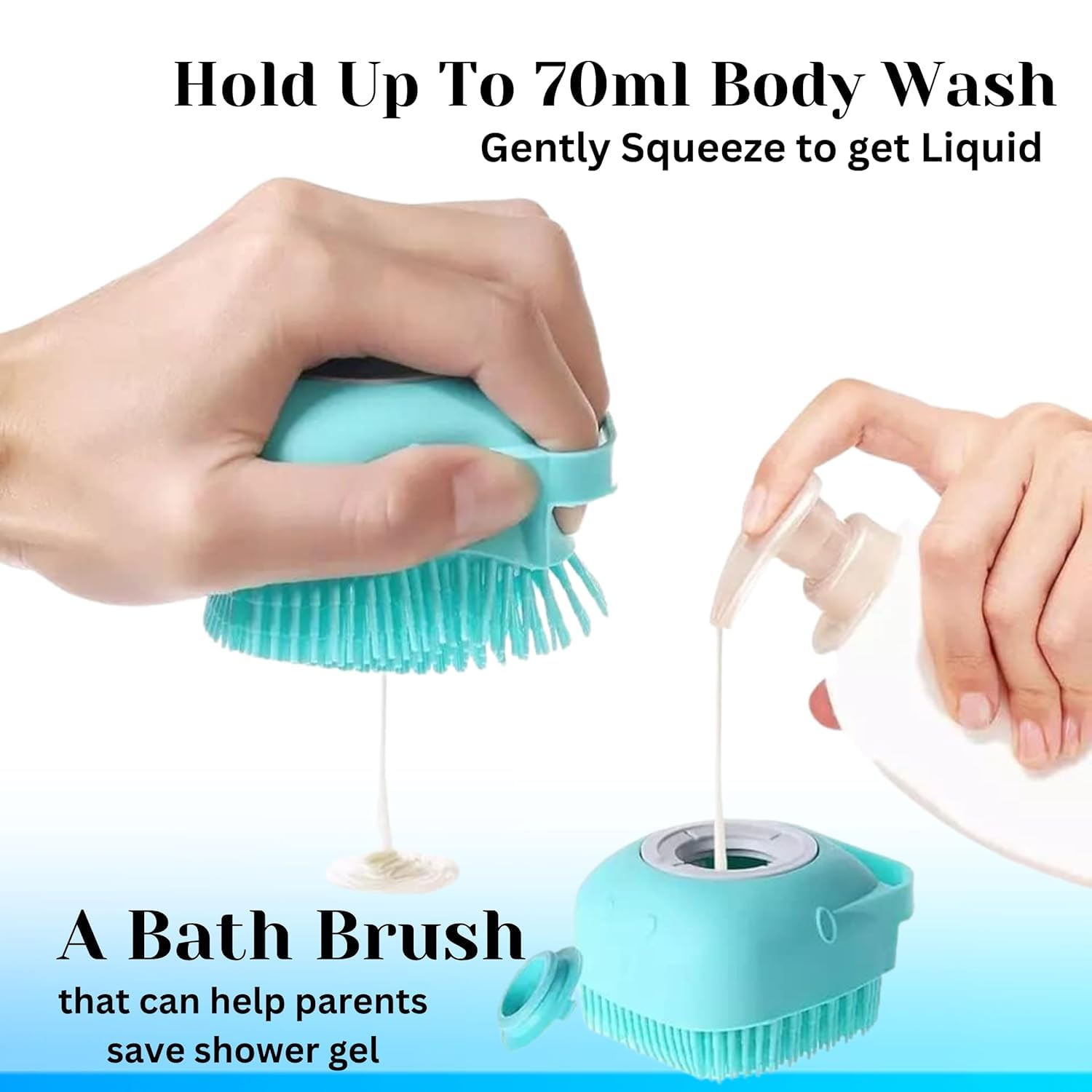 Tails Selbstreinigende Zupfbürste, Zeckenentferner, Dusche, Baden, Haustierbad, Massagebürste mit Seifen- und Shampoospender, weiche Silikonborsten für langhaarige Hunde und Katzen, 3 Stück