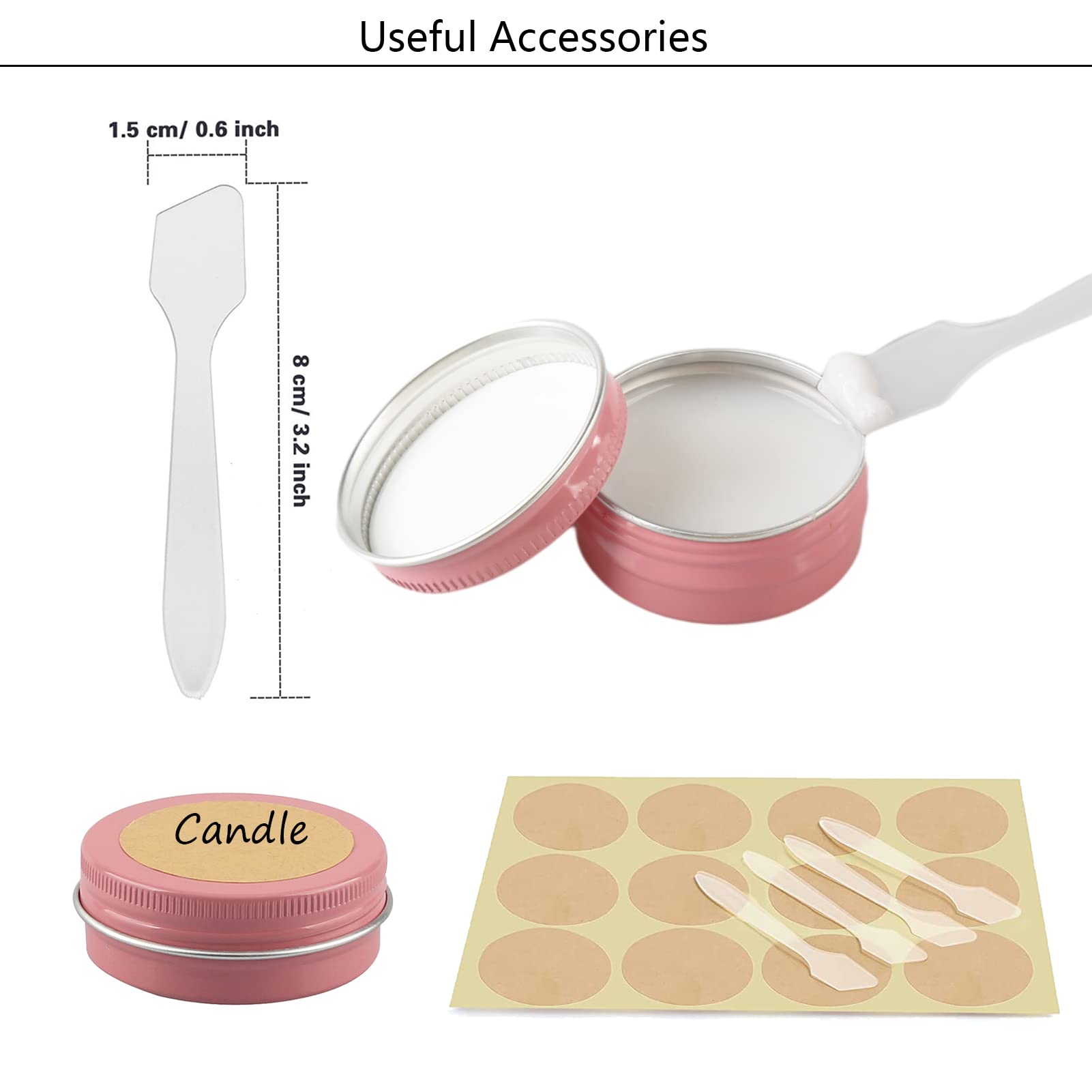 48 Pezzi Vasetti Alluminio, 50ml Rosa - D57mm x H28mm Barattoli di Alluminio, Rotonda Scatola Alluminio, Vasetti Vuoto Metallo Contenitore per Candela Crema Cosmetici Viaggio