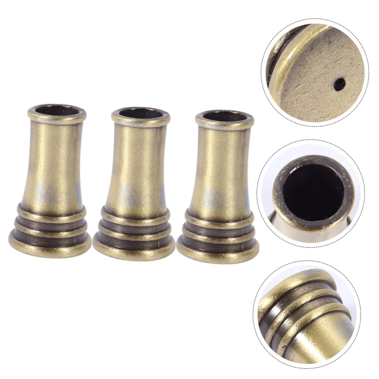 STOBOK 4 Set Di Portapenne Decorativi Da Scrivania in Metallo Portapenne Portaoggetti Per Ufficio 3 Pezzi * 4