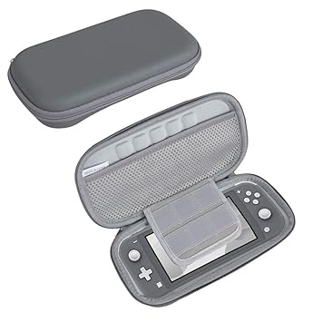 Hermitshell Hard EVA Travel Case for Nintendo Switch Lite Gaming with 12 Game Cartridges (Gray)