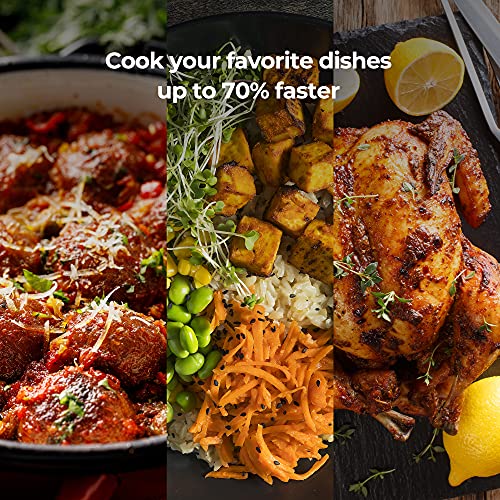 CUCKOO Pressure Cooker 10 Menu Options: Steamer, Slow Cook, Sauté, Porridge, & More, User-Friendly LED Display, Stainless Steel Inner Pot, 24 Cup / 6 Qt. (Uncooked) CMC-ZSN601F Black by CUCKOO - Image 5