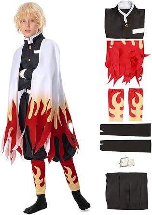 Gonriya Anime Cosplay Kids Kimono Suit Kids Cosplay Cape Japanese Uniform