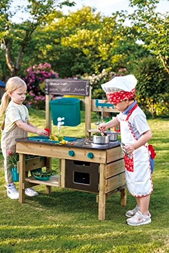 Hape Outdoor Kitchen | Mud Kitchen Wooden Toy Playset with Accessories, for Children Ages 3+ Years — view 2