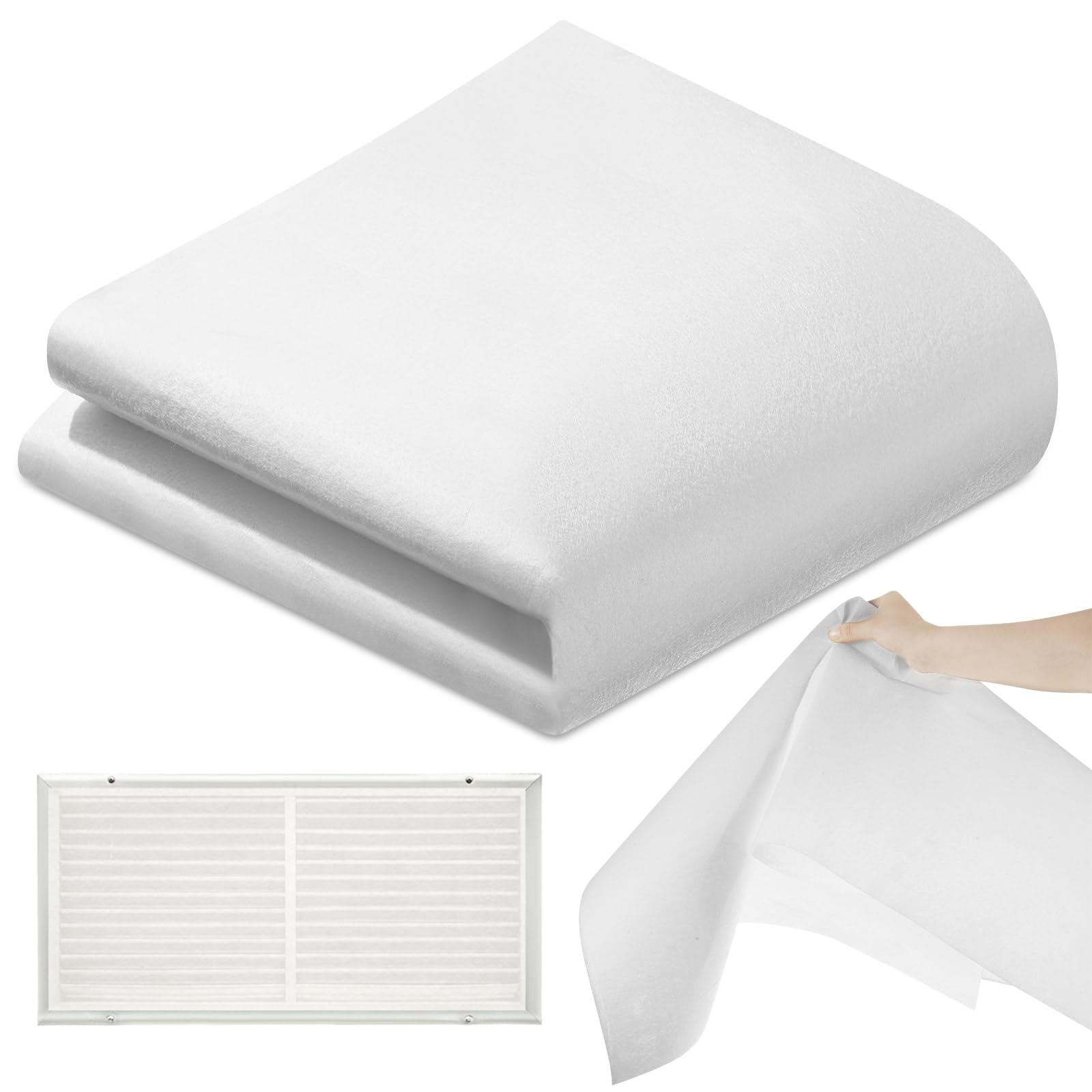 Pangda Merv 13 - Material del filtro de aire de 30 pies cuadrados, 2 x 15 pies, corte para adaptarse a medios de filtro transpirables para rejillas de ventilación de registro de verano, ventilador de