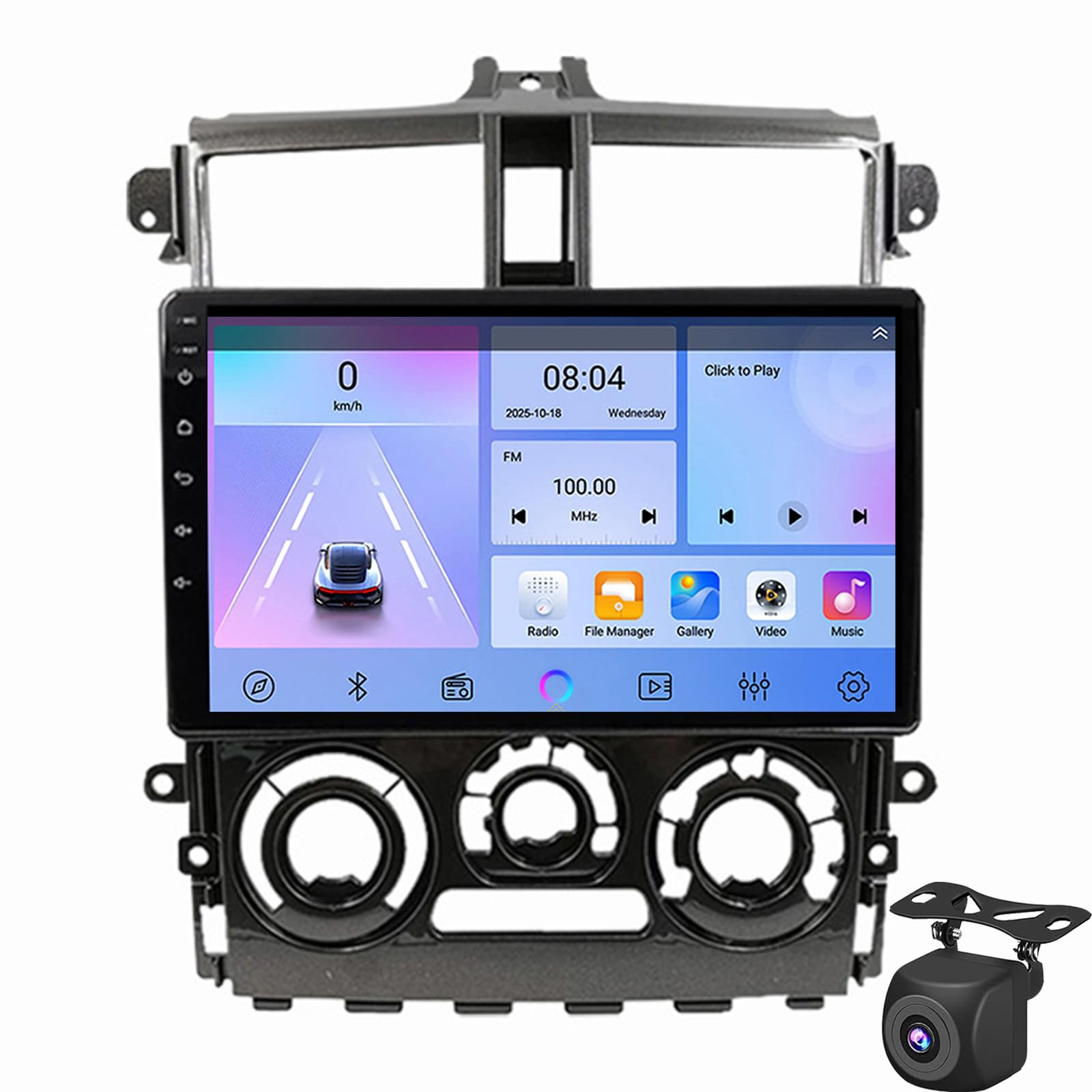 Android 15 Car Radio For F-ord Escape 2013 2014 2015 2016 2017 2018 2019 GPS Navi With Wireless Carplay Android Auto 9 Inch Car Radio Bluetooth WiFi FM SWC AHD Rear View Camera RDS/(Color:WIFI 1G+32G)