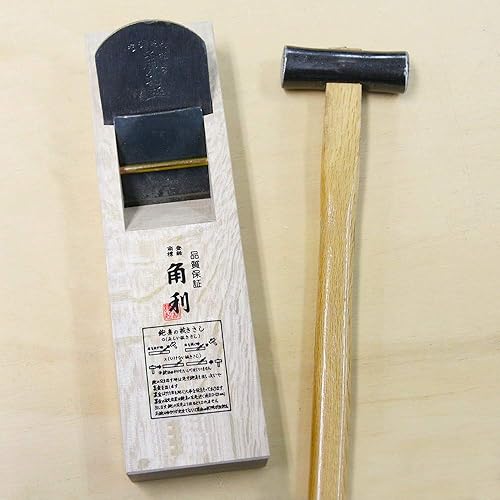 Miniatura 16 de KAKURI KANNA - Plano de mano de 1.969 in para carpintería, herramienta manual de cepillado manual de bloque japonés para alisar, 9.5 x 2.5 x 2.4