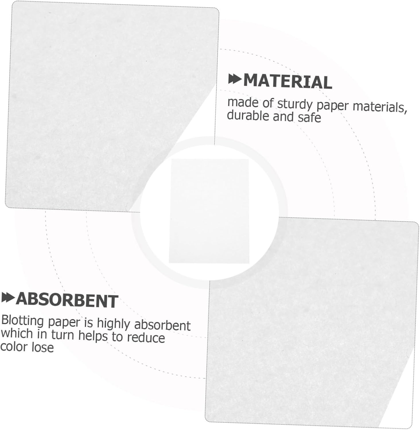 ORFOFE 30pcs Flower Pressing Paper Blotter Reusable Specimen Making Craft Supply