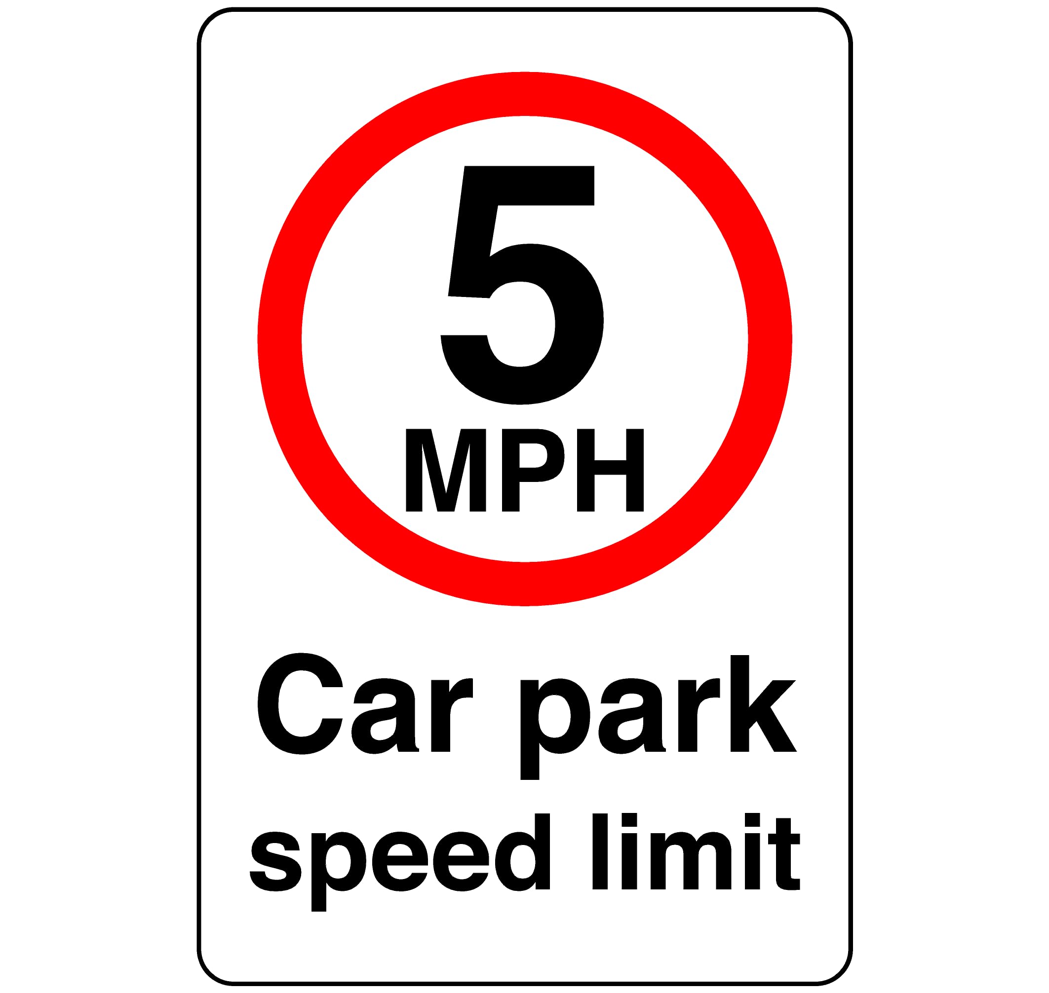 Señal Autoadhesiva De Seguridad Con Texto En Inglés «Caution Pedestrians Do Not Excend Speed Limite», 300 Mm X 200 Mm