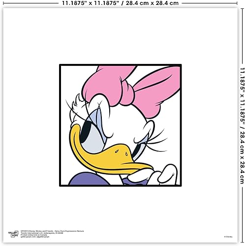 Miniatura 6 de Trends International Gallery Pops Disney Mickey and Friends - Arte de pared Demure de Daisy Duck Expressions, versión sin marco, 12 x 12 pulgadas