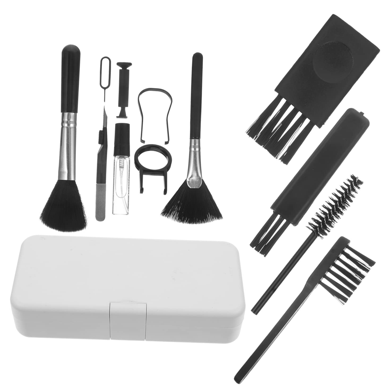 Alipis 3 Juegos Herramientas de Limpieza para Auriculares Kit Portátil de Limpieza Electrónica para Casa u Oficina de Dispositivos Electrónicos como Auriculares y