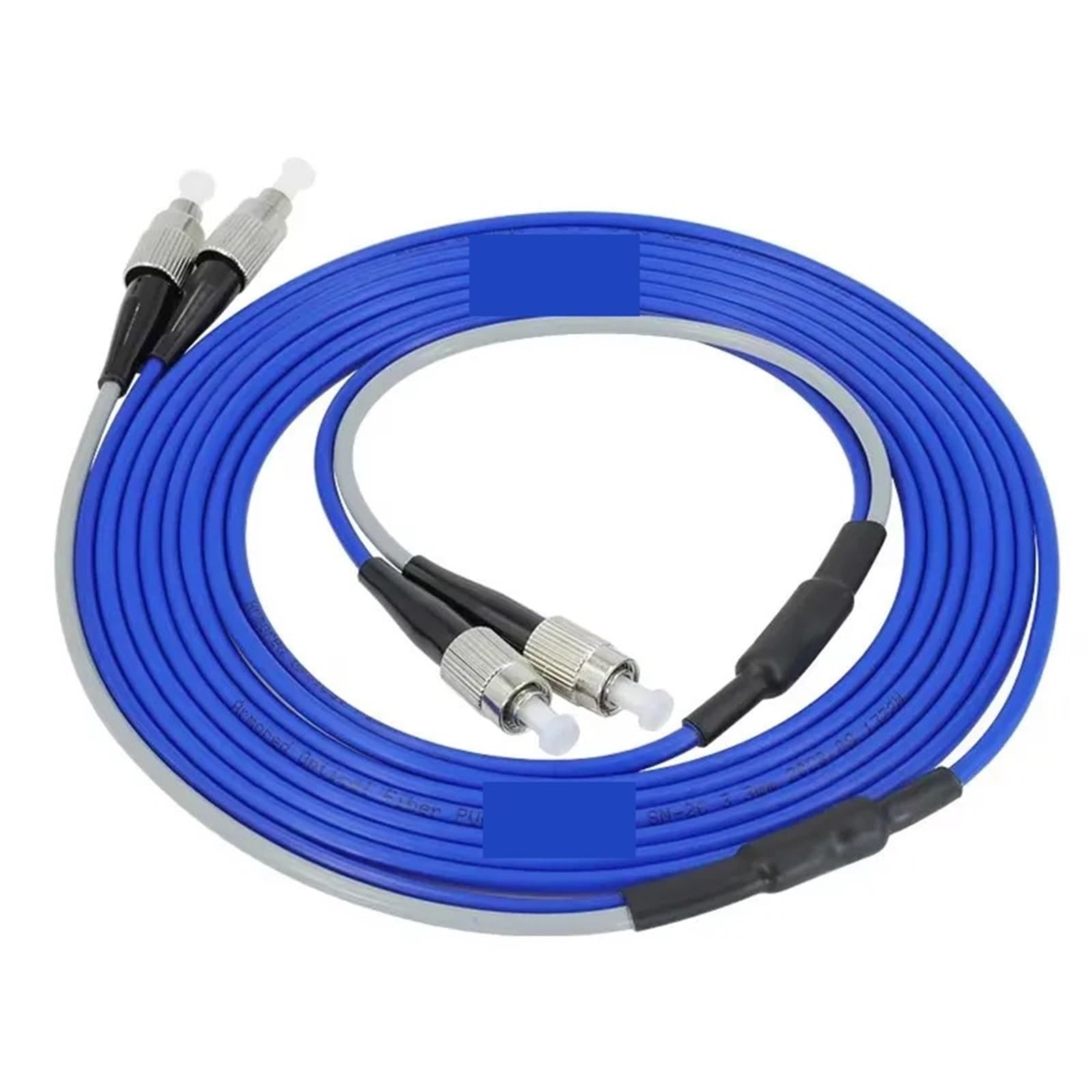 Cordon de raccordement blindé monomode FC/UPC-FC/UPC 2 conducteurs 3M-30M SM Gaine PVC SC LC FC Câble de raccordement à fibre optique(10m)