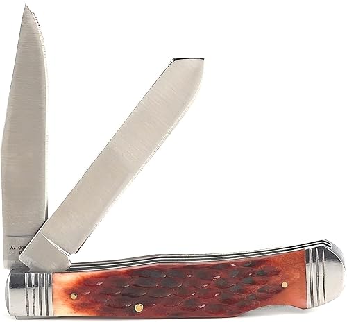 Miniatura 4 de ARIAT Cuchillo occidental de doble cuchilla recta, plegable, marrón A710010902