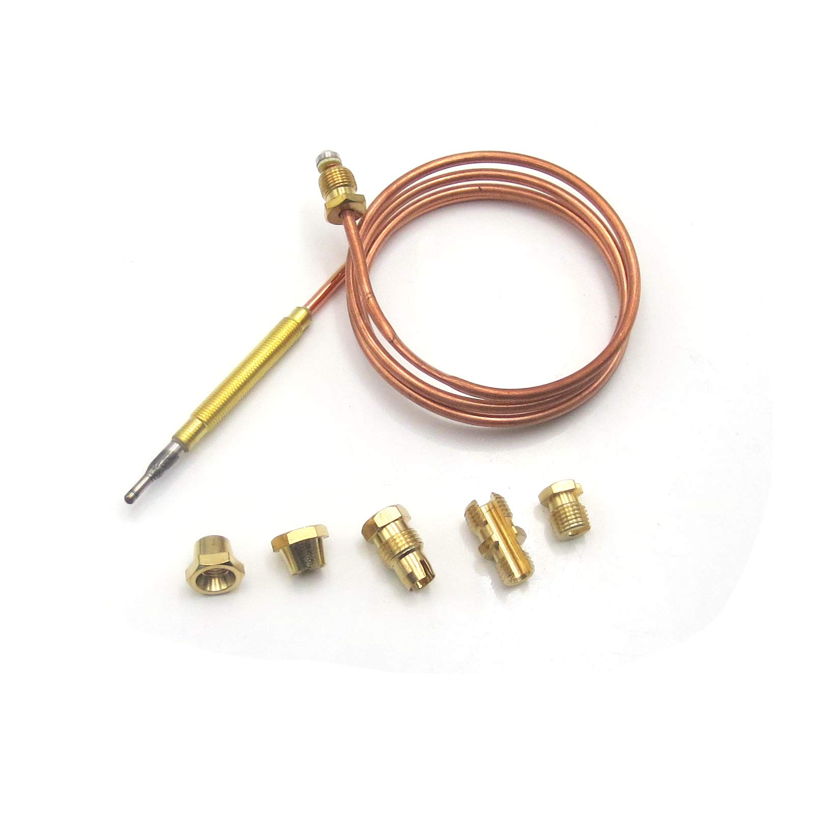Earth Star Thermal Element for Heater Heater M6 x 75 Thread with M8 x 1, M9 x 1 Connection Nuts 410 mm