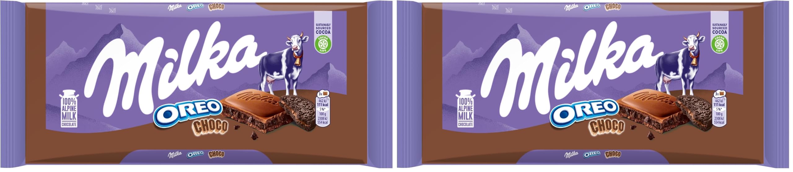 Milka Oreo Choco Tablet Çikolata 100 gr 2li paket