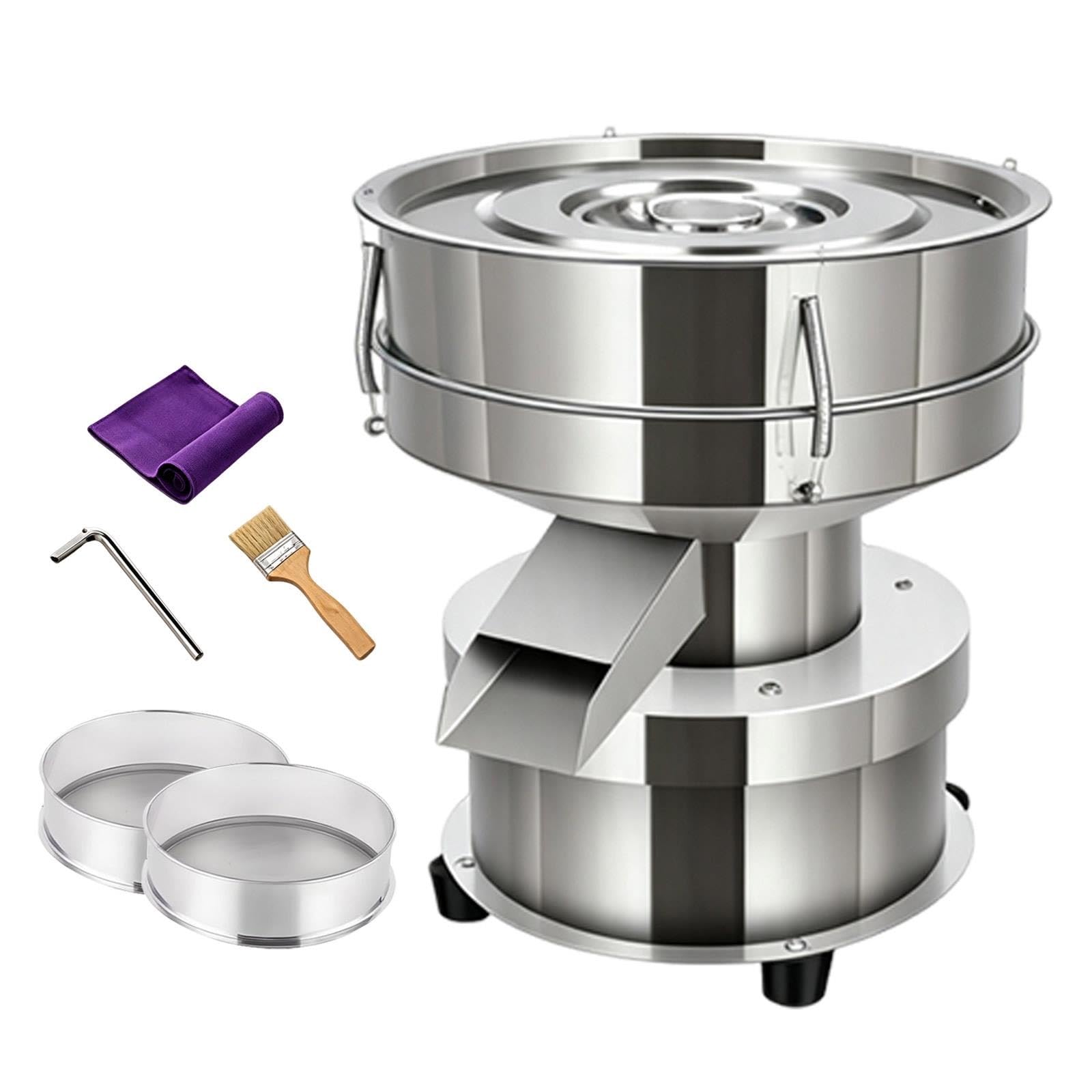 Tamis Vibreur Électrique INOX 304 pour Farine et Pâtisserie Pro