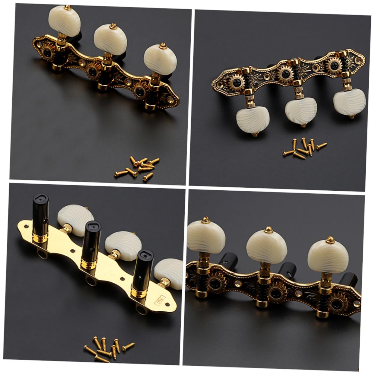Goldene Gitarrenstimmmechaniken Gc304 1 Satz aus Metall | Gitarre und Ukulele, Stabile Stimmung mit Ergonomischem Design und Präziser Bedienung