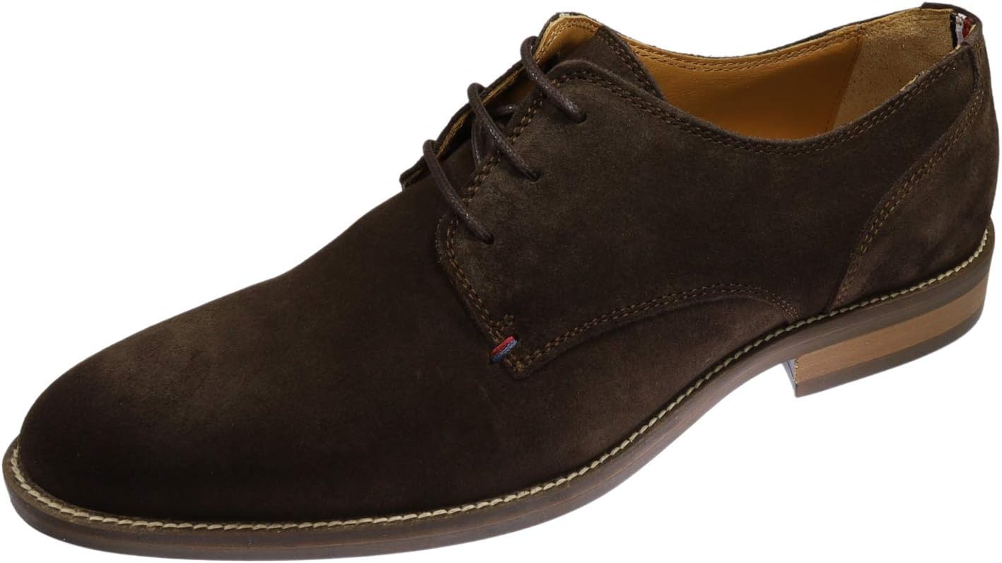 Tommy Hilfiger Men's Essential Suede Lace Up Derby Oxfords