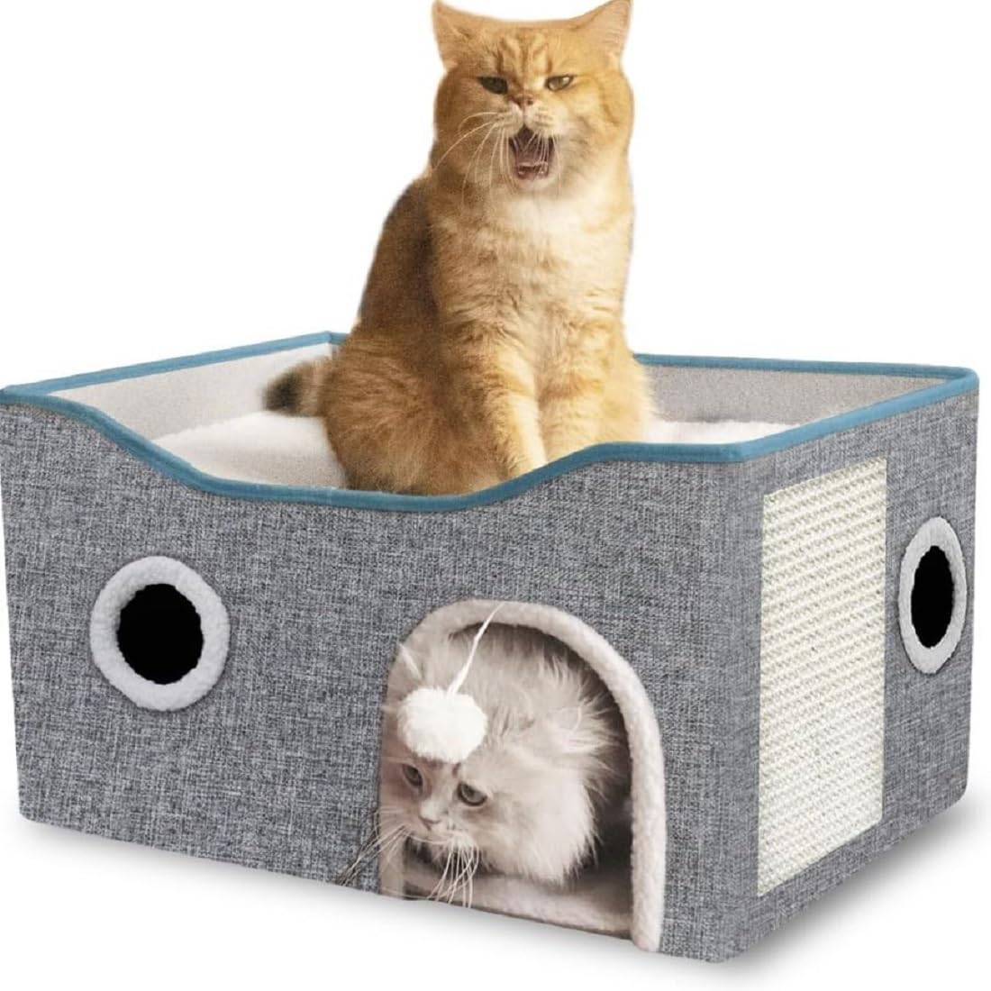 Glaceon Cat Bed, Cat Tent Bed, Comfortable Cat House, Suitable for Deep Sleep in Winter, Portable and Movable Cat Tent, Suitable for Medium Pets || Large Size|| (GL-03)