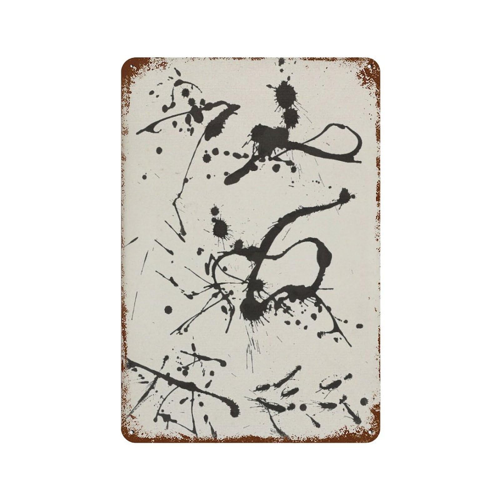 xiaoxiaoshen Pollock Abstract Expressionist Modern Decor1 Wall Decor Art Metal Tin Poster Modern Home Decor Art Home Bar Shop Decorations Vintage Sign 30x20cm
