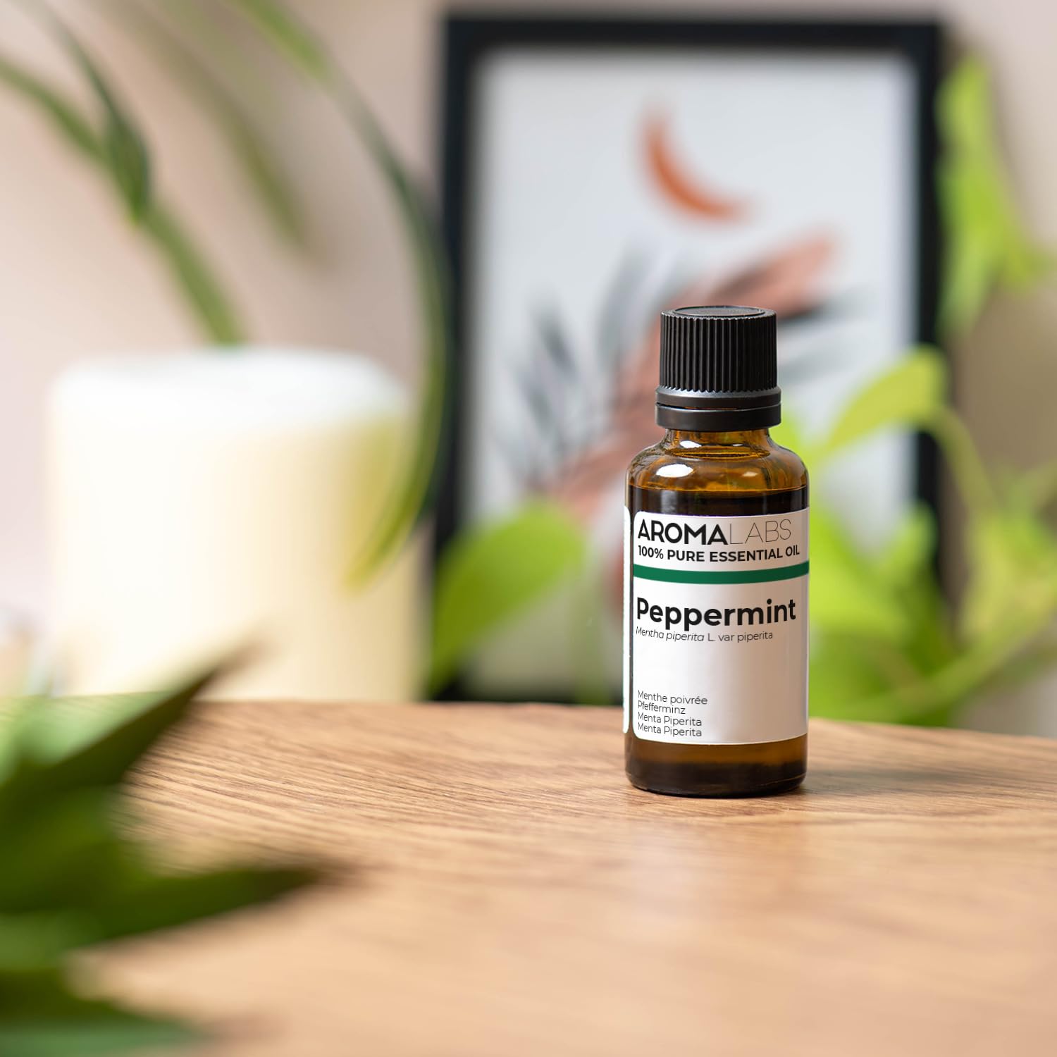 Menta Piperita BIO (Mentha x piperita) - 30 mL - Olio Essenziale Chemiotipizzato e Certificato AB - Digestione - Aroma Labs - Made in France