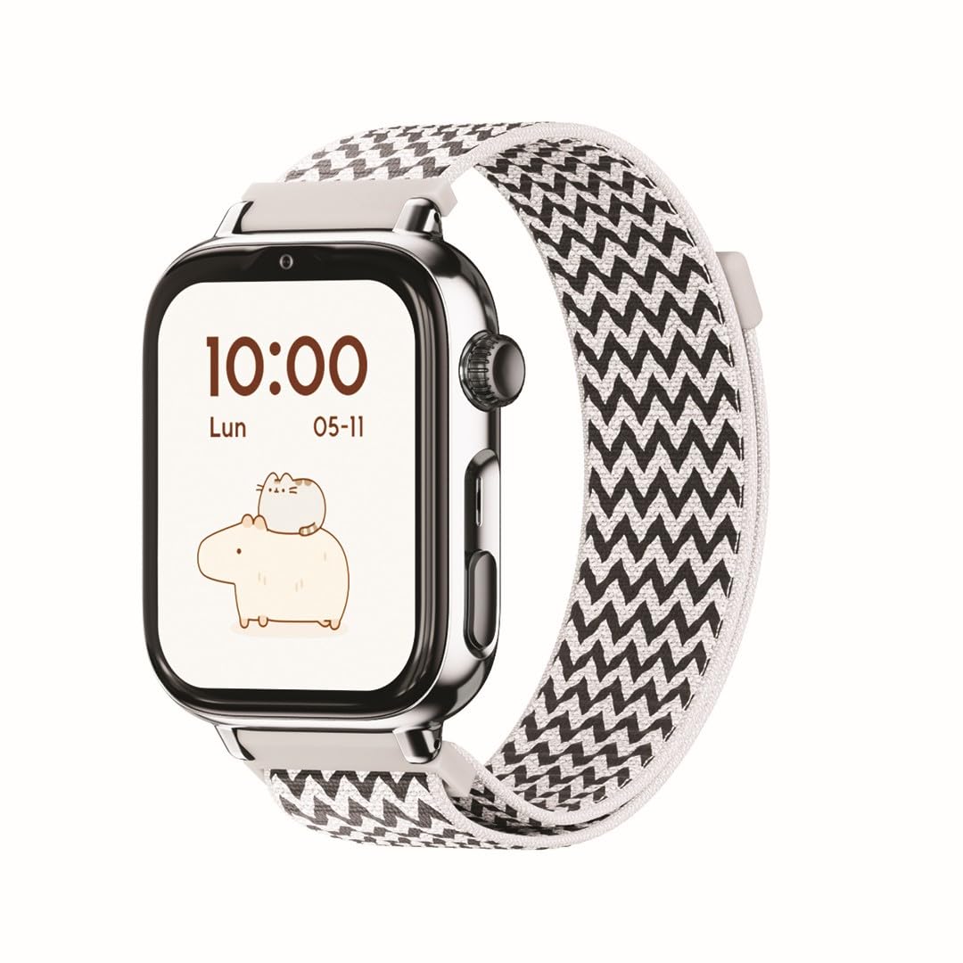 SaveFamily SaveWatch Plus 2 | Reloj Inteligente Niño con Localizador GPS, Llamada, Vídeo, Whatsapp, Spotify, App Store | SIM Incluida - Esfera Blanca y Correa de Tela Ocean — view 9