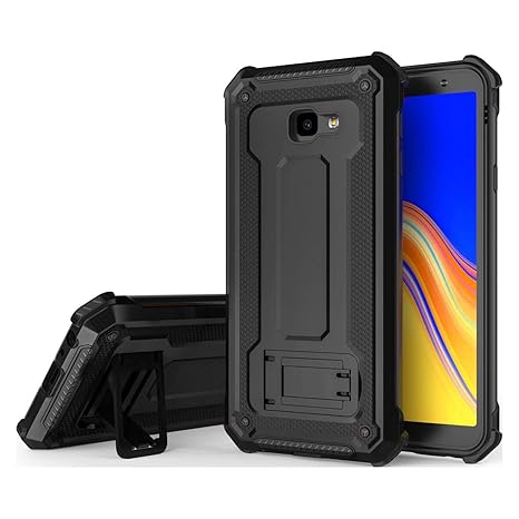 Pirum Military Grade Covers and Cases for Samsung Galaxy J4+ / J4 Plus (Black) Back Covers 