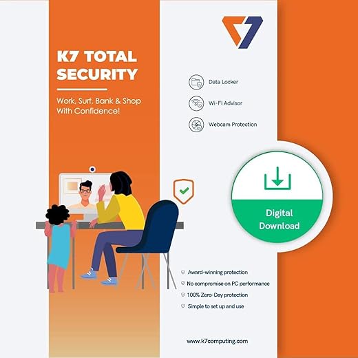 K7 Total Security | 10 Devices | 3 Years | Email Delivery in 2 Hours – No CD