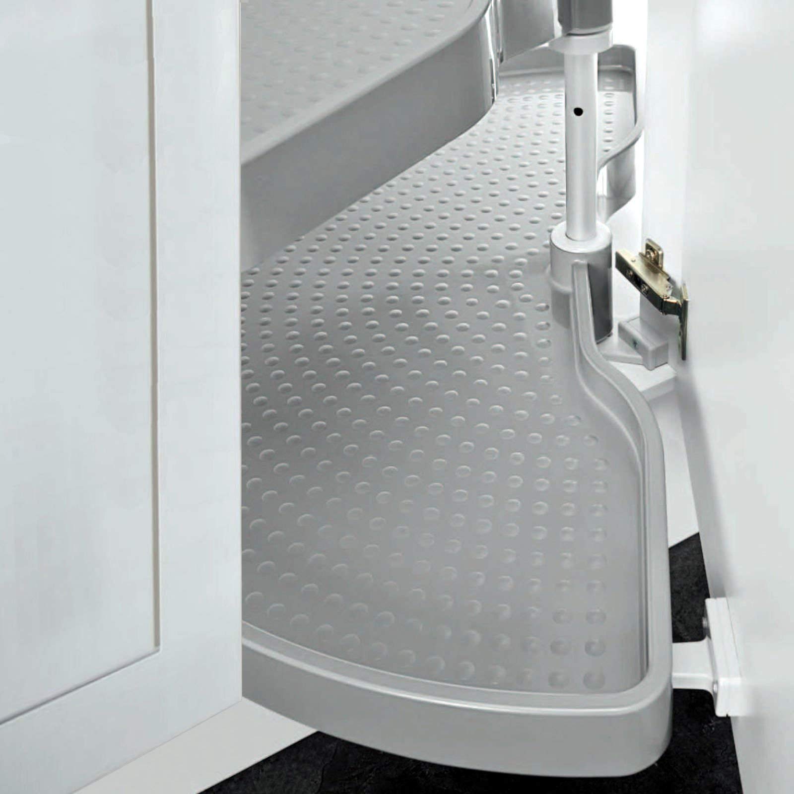 SOTECH Carrousel pour Armoire d’Angle Demi-Cercle Ferrure Pivotante 1000mm 1/2-Fond Circulaire pour Armoire d’Angle de 100cm