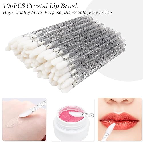 Miniatura 4 de Juego de 300 cepillos desechables para carretes de rímel, varita y labios, hisopo de algodón para extensión de pestañas, tatuaje, aplicador de lápiz
