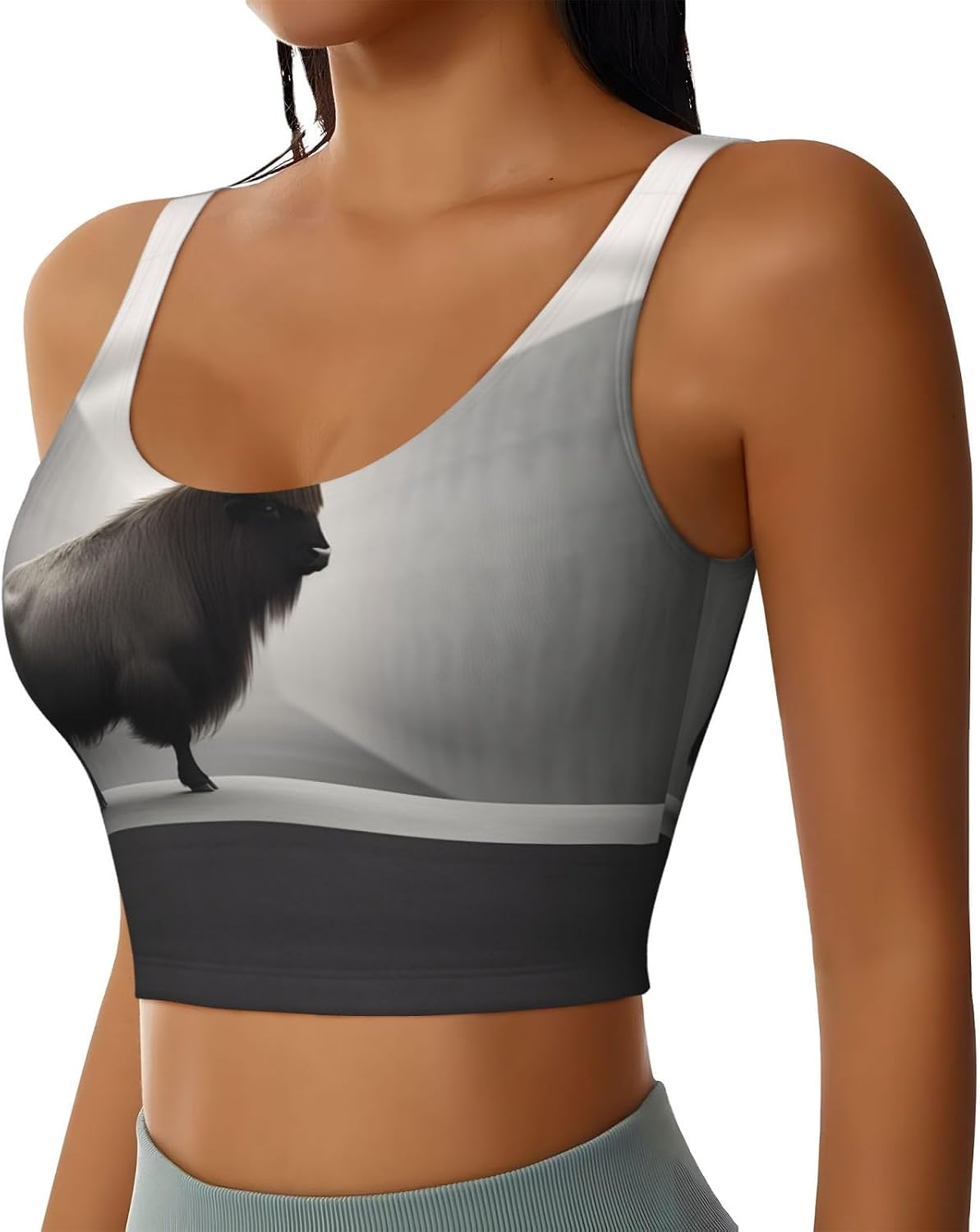 A Cow Women's Sports Bras - High Support Workout Tops for Women, Yoga Sports Bra, Bralettes with Support