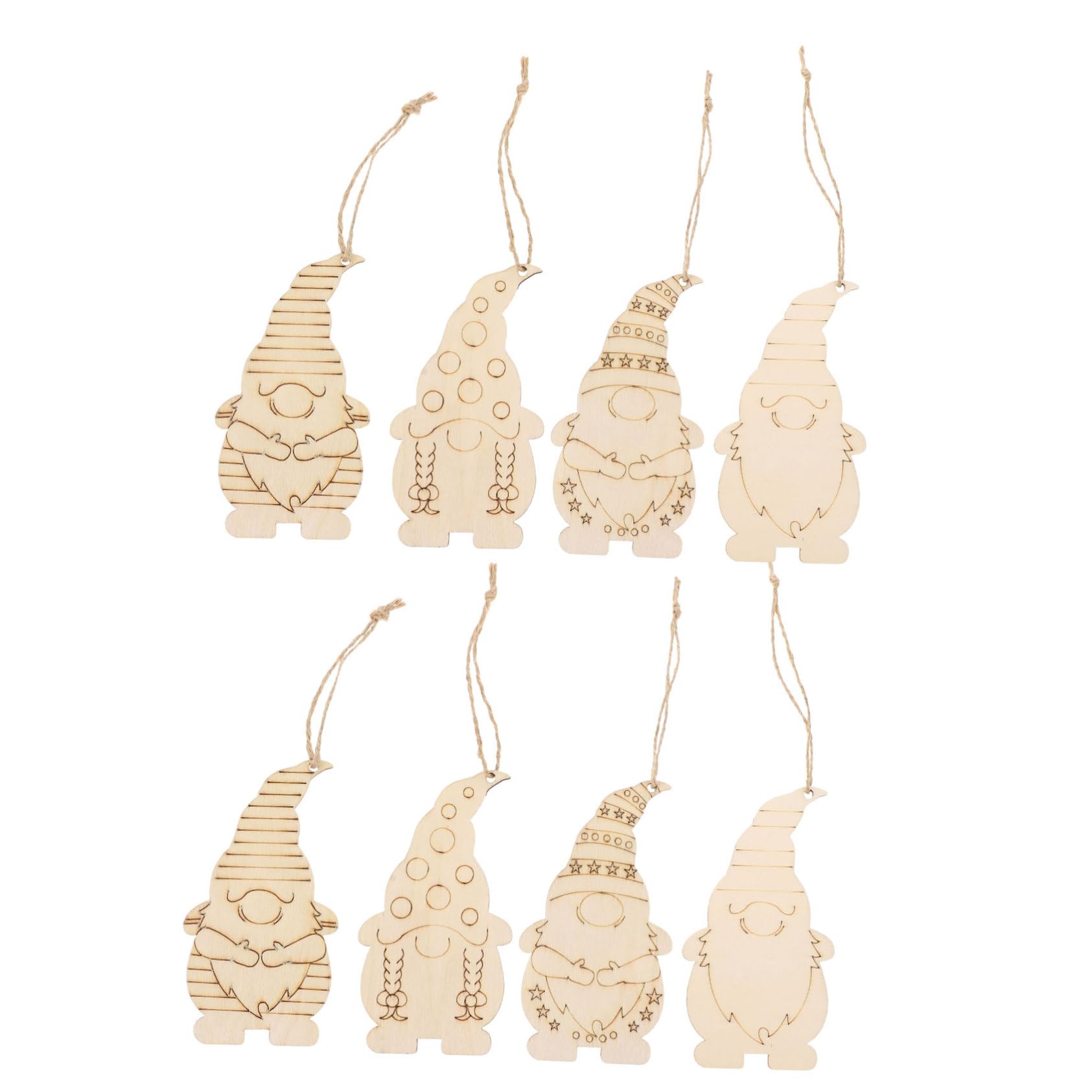 Decorazioni Natalizie Doppia Faccia 40 Pezzi Fai da Te in Legno Artigianali Ciondoli da Dipingere per Albero di Natale e Decorazioni Festive per Ragazzo Ragazza e Adulti