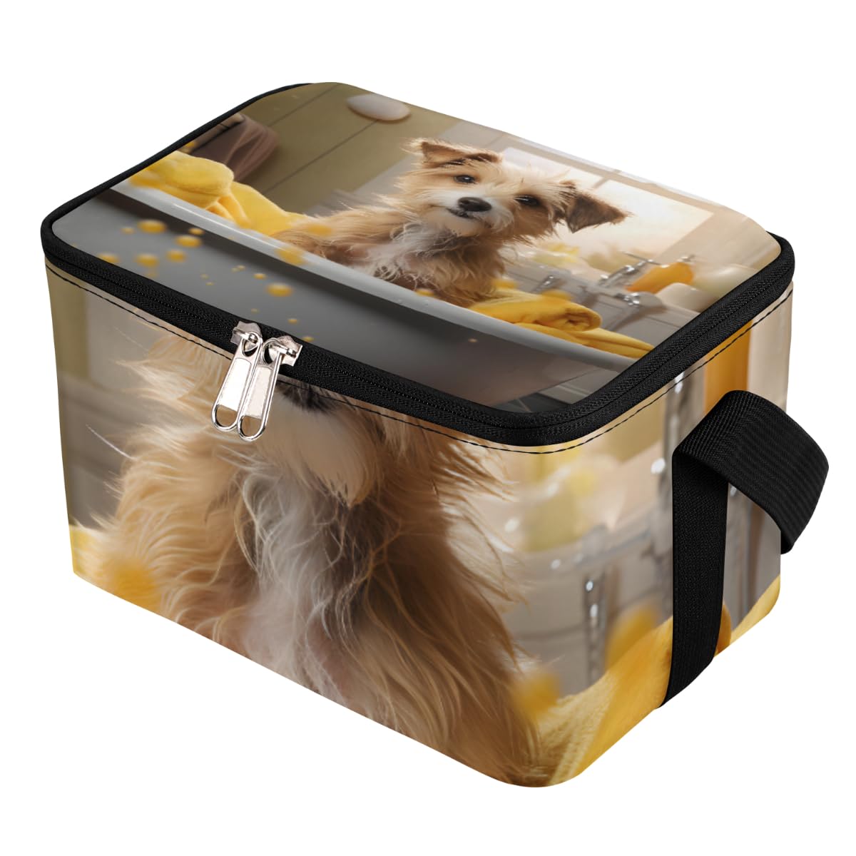 GzLeyigou Lunch Bags for Women Men 9 Cans,Puppy Bath Hot & Cold Food Delivery Bag Insulated Grocery Bag Insulated Lunch Box Dog Cooler Bag for Office Work Picnic Beach