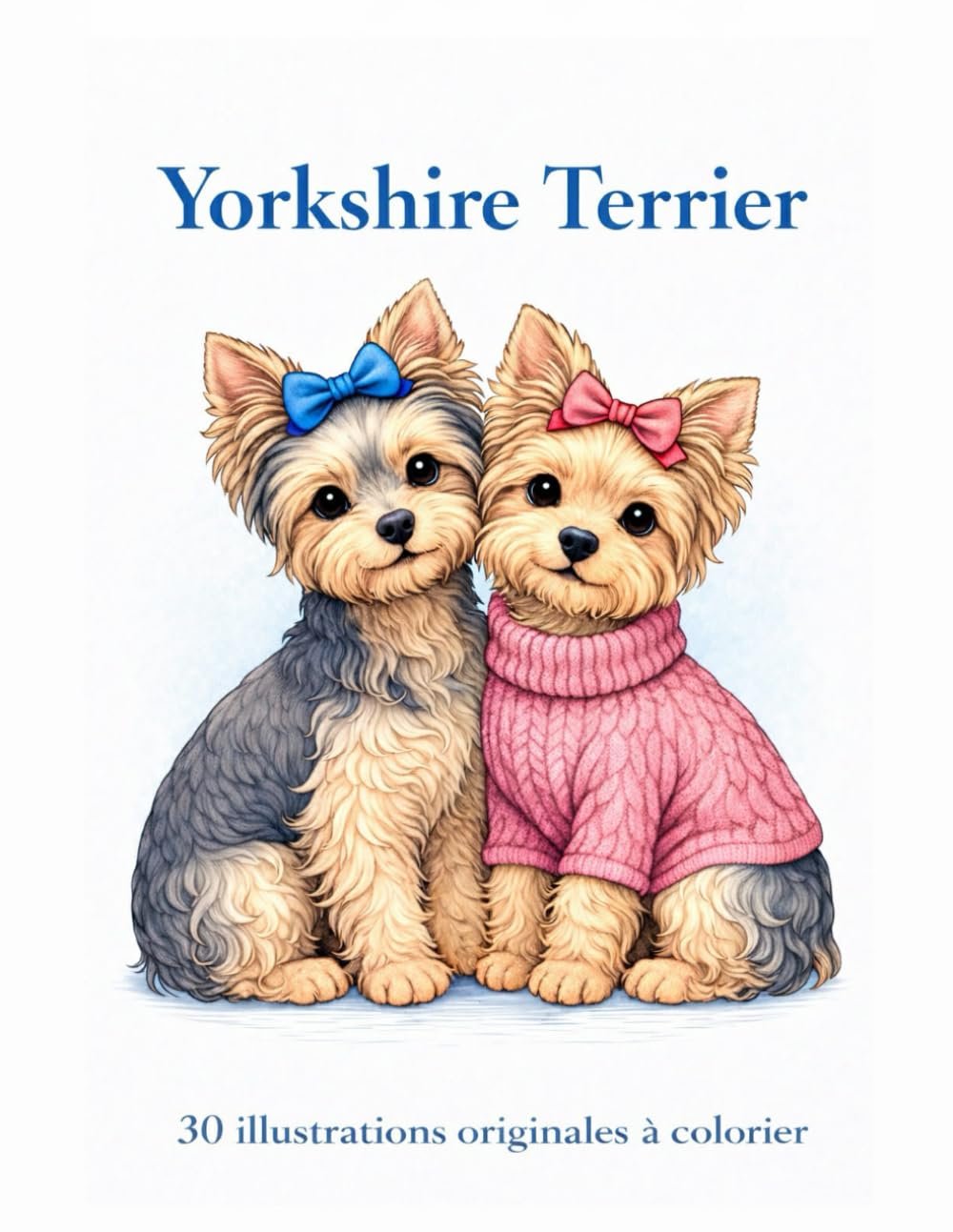 Yorkshire Terrier: 30 illustrations originales à colorier