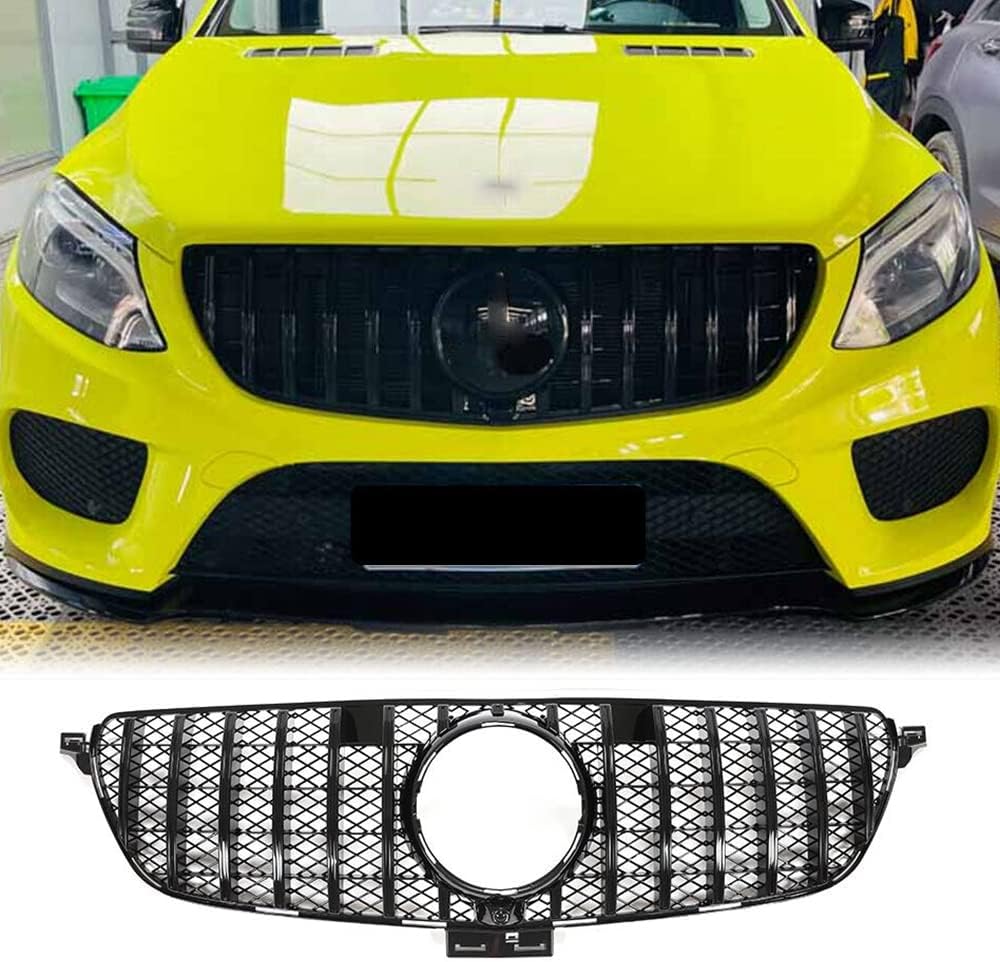 Front Hood Kidney Grill for Benz GLE Class W166 2015-2019 GLE350 GLE400 GLE43 AMG Black Front Bumper Grille Factory Outlet