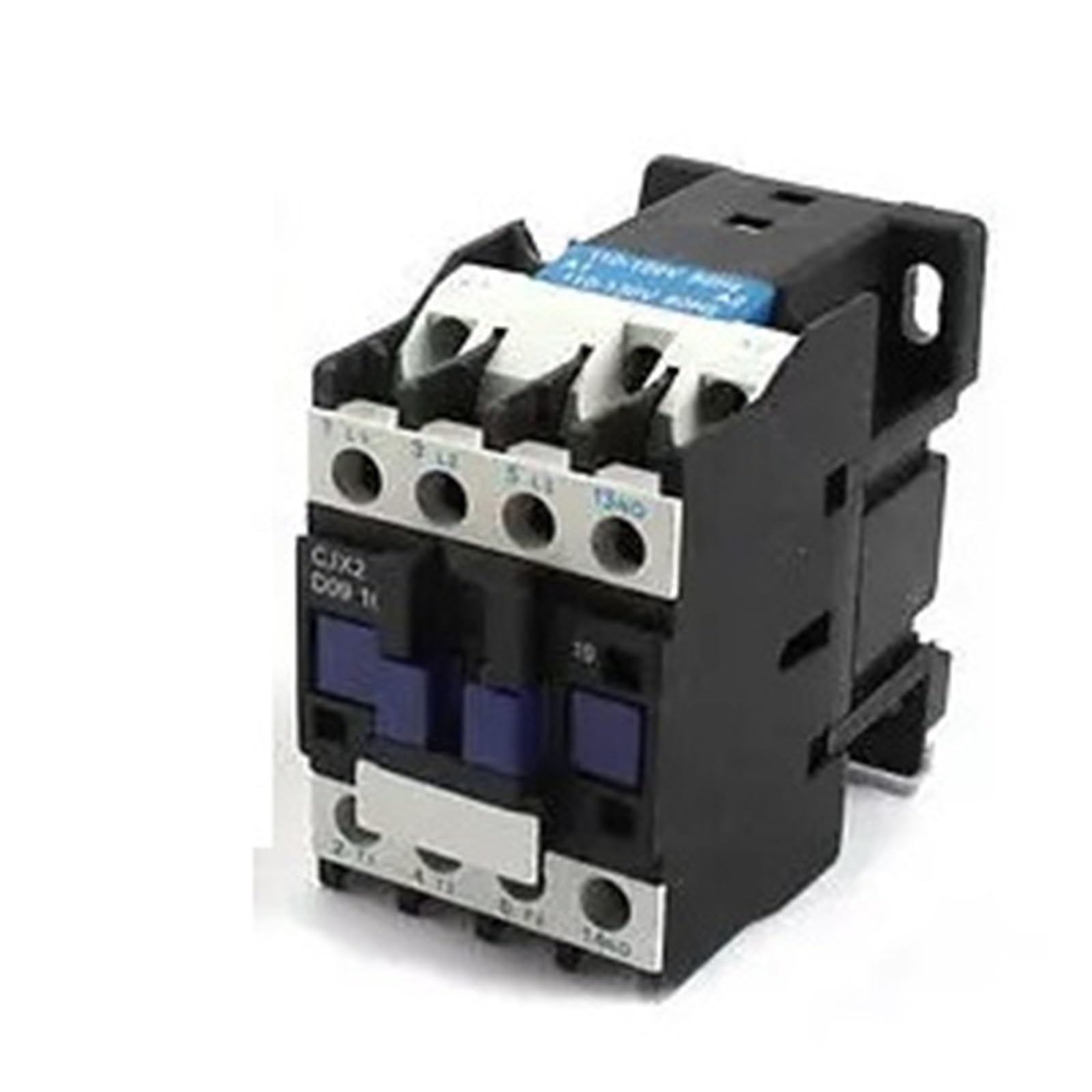 Contacteur CA triphasé CJX2-D0910 avec bobine 110V-130V et 1NO pour rail DIN 35 mm