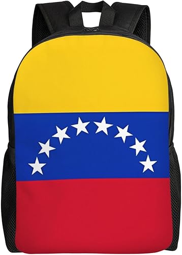 QQLADY Mochila de viaje con la bandera de Venezuela para mujeres y hombres, mochila de mano de 15.6 pulgadas, mochila para laptop de senderismo,