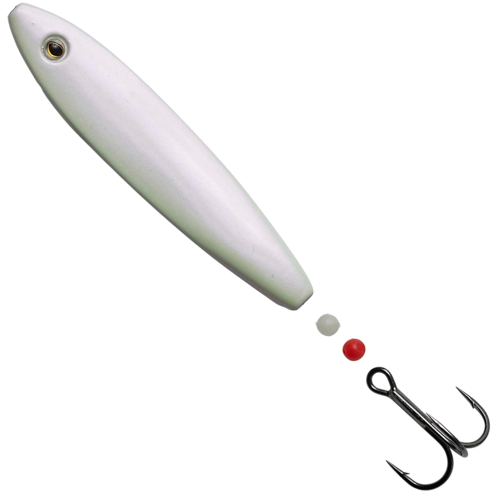 Hansen CUILLER A JIGGER HOTSHOT SD IN-LINE LURES - 12.5G - 12.5, per unit, Pearl White, 6.5