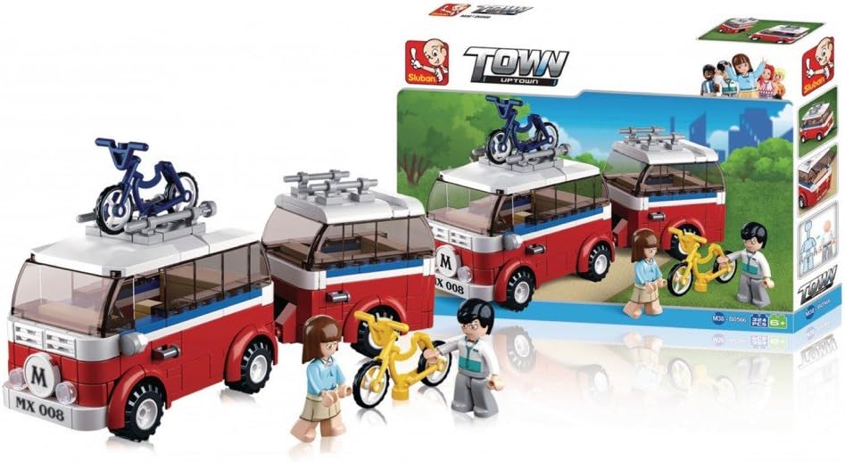 SlubanSlubanM38-B0566 Banya and Lemys Camper Building Bricks Set
