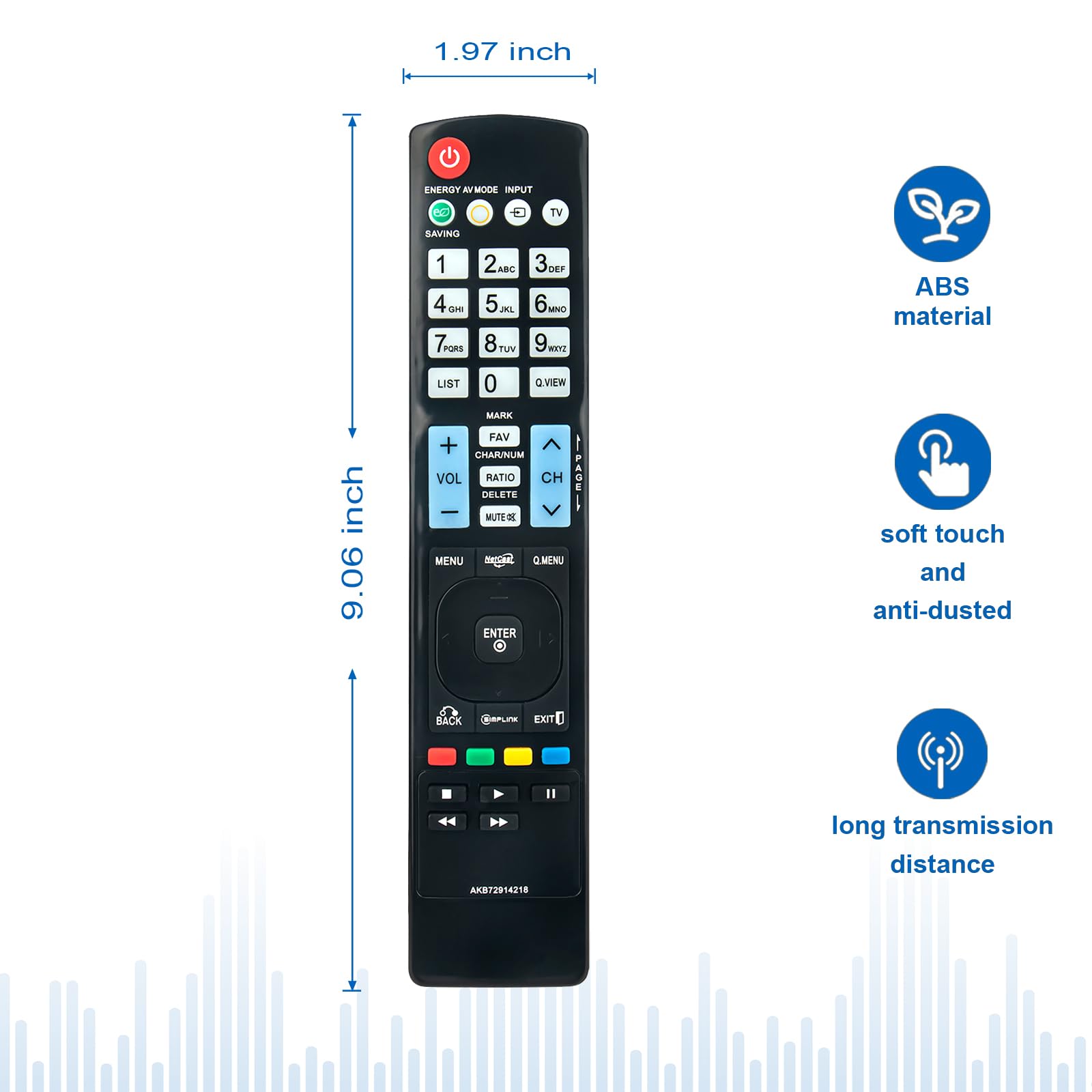 AKB72914218 Zamienny pilot zdalnego sterowania pasuje do telewizora plazmowego LG LCD LED 55LM6700 55LM8600 55LM9600 60PM6700 42LM6200 47LM8600UC 42LM6200UE 47LD650UA 42LE55000 60PK7 50-UA 42LS5650UD