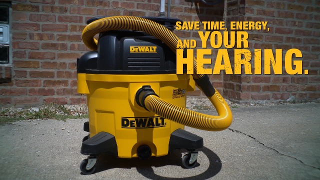 DEWALT 16 Gallon STEALTHSONIC Poly Wet/Dry Vacuum, DXV16P-QTA