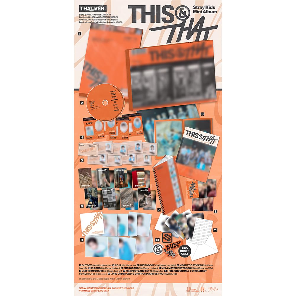 Stray Kids This & That Offizielles K-Pop CD-Album Standard 2 Vers. Set | SONDERANGEBOT