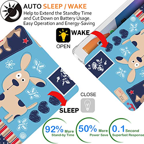 Image of DuraSafe Cases for Old Model iPad 3rd Gen 9.7 inch 2012 TPU Case A1416 A1430 A1403 MC705HN /A MD328HN /A MD333HN /A MD336HN /A MC706HN /A MD329HN /A MD334HN /A MD337HN /A MD419HN /A MD416HN /A Cartoon Puppy Friend