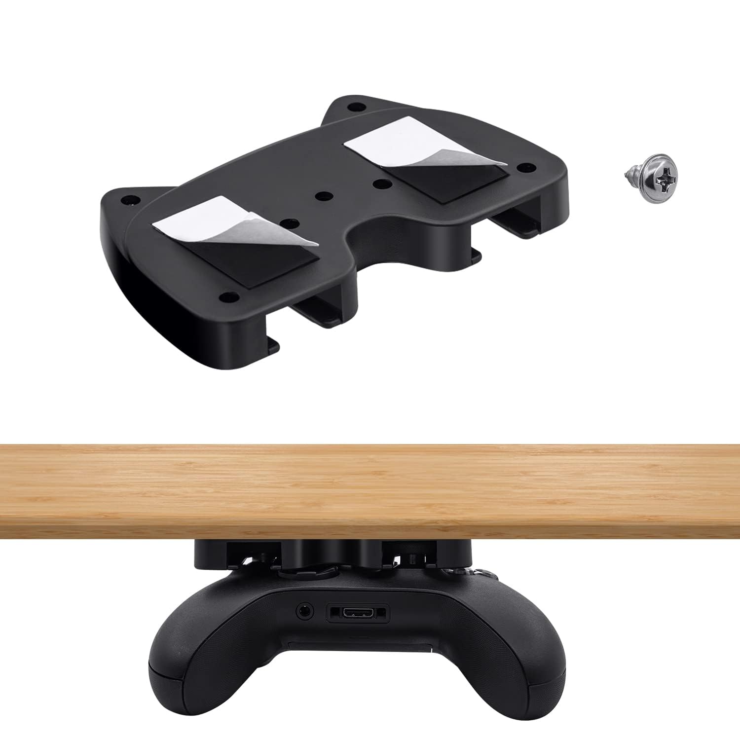 X spring Controller Hanger Storage Stand, 2PCS Under Desk Controller Holder, Game Controller Under Table Storage Holder Hanger for Xbox One, Xbox 360, Xbox One X/S, for Switch Pro Controllers
