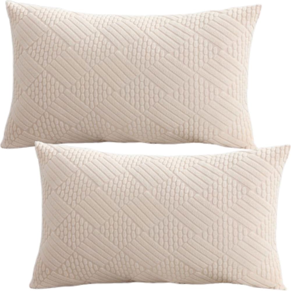 Rectangle Pillow Cases Set Of 2, Extra Large Cushion Covers 50x70,40x60 Cm Soft Throw Pillow Covers With Invisible Zipper Decorative Pillowcases For Sofa Couch(Colour 41,50x70 cm Pack of 2)
