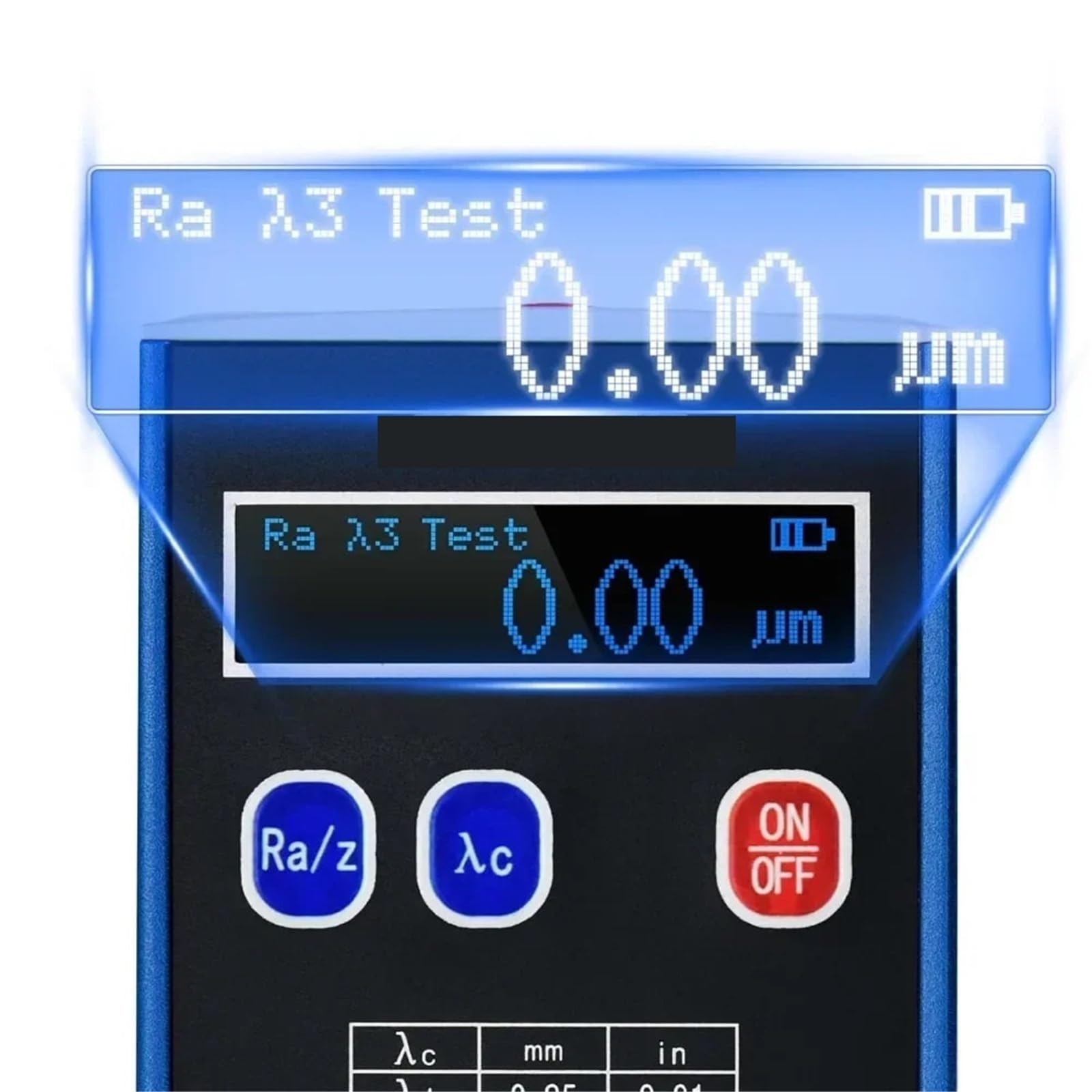 Rauheitstester, GSR710 Taschenoberflächenrauheitsmessgerät Tragbares hochpräzises digitales Rauheitsmessgerät Ra/Rz/Rq/Rt Handqualitätsprüfung
